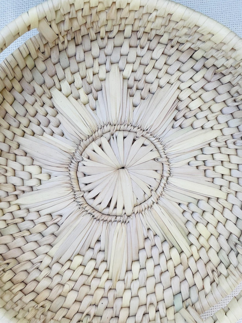 Handwoven Palm Leaf and Sea Grass Basket