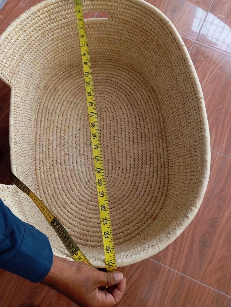 Cozy Dog Bed Basket - Handwoven Natural Dog Bed - Comfortable Woven Dog Basket - Pet Basket Bed - Wicker Dog Bed - African Dog Bed